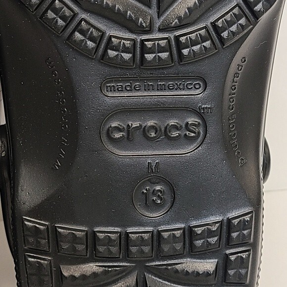 NWT Crocs Mens Black Baya Clog 13 - Picture 9 of 13